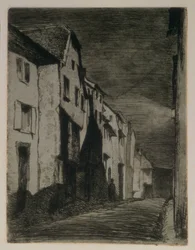 Straße in Saverne, 1858